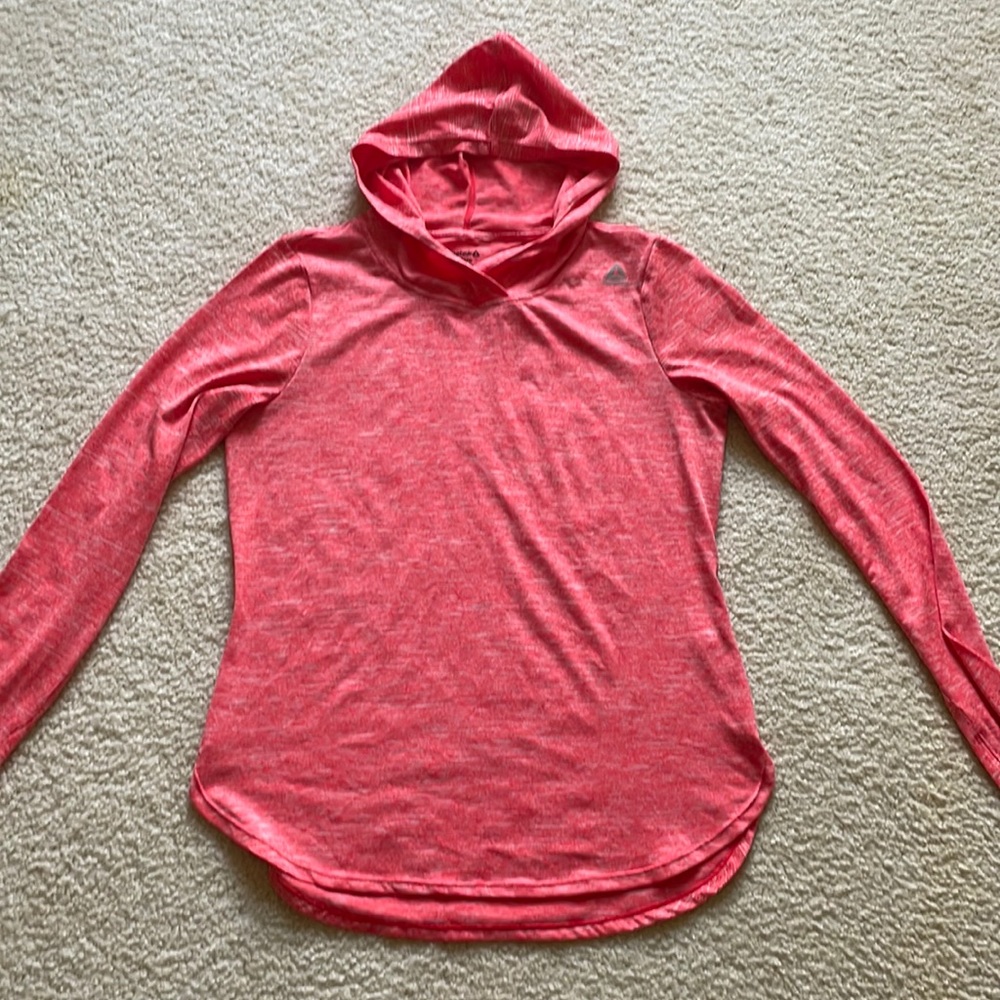 Reebok size large hooded performance long sleeve